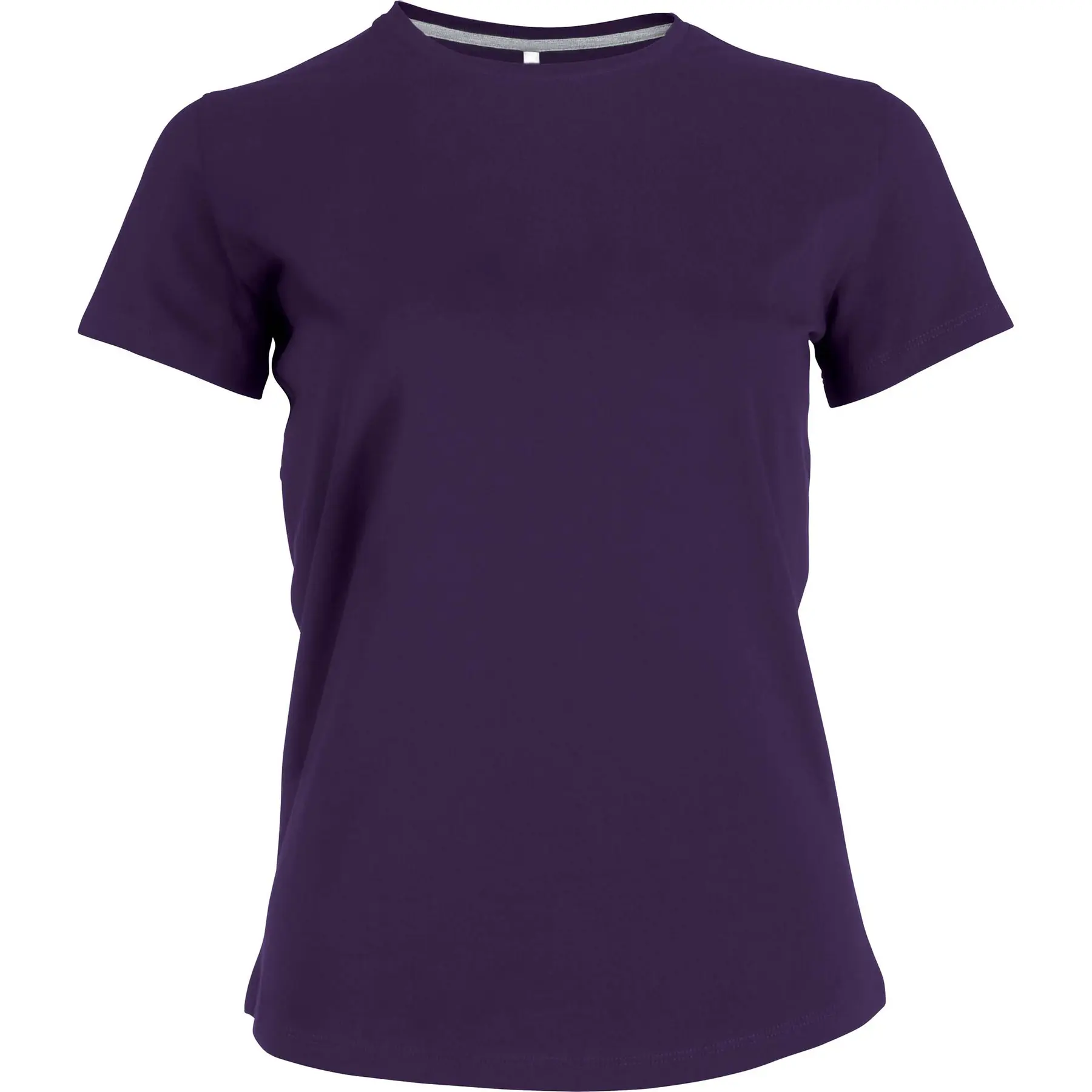 Damen-T-Shirt Kariban Rundhalsausschnitt Côton