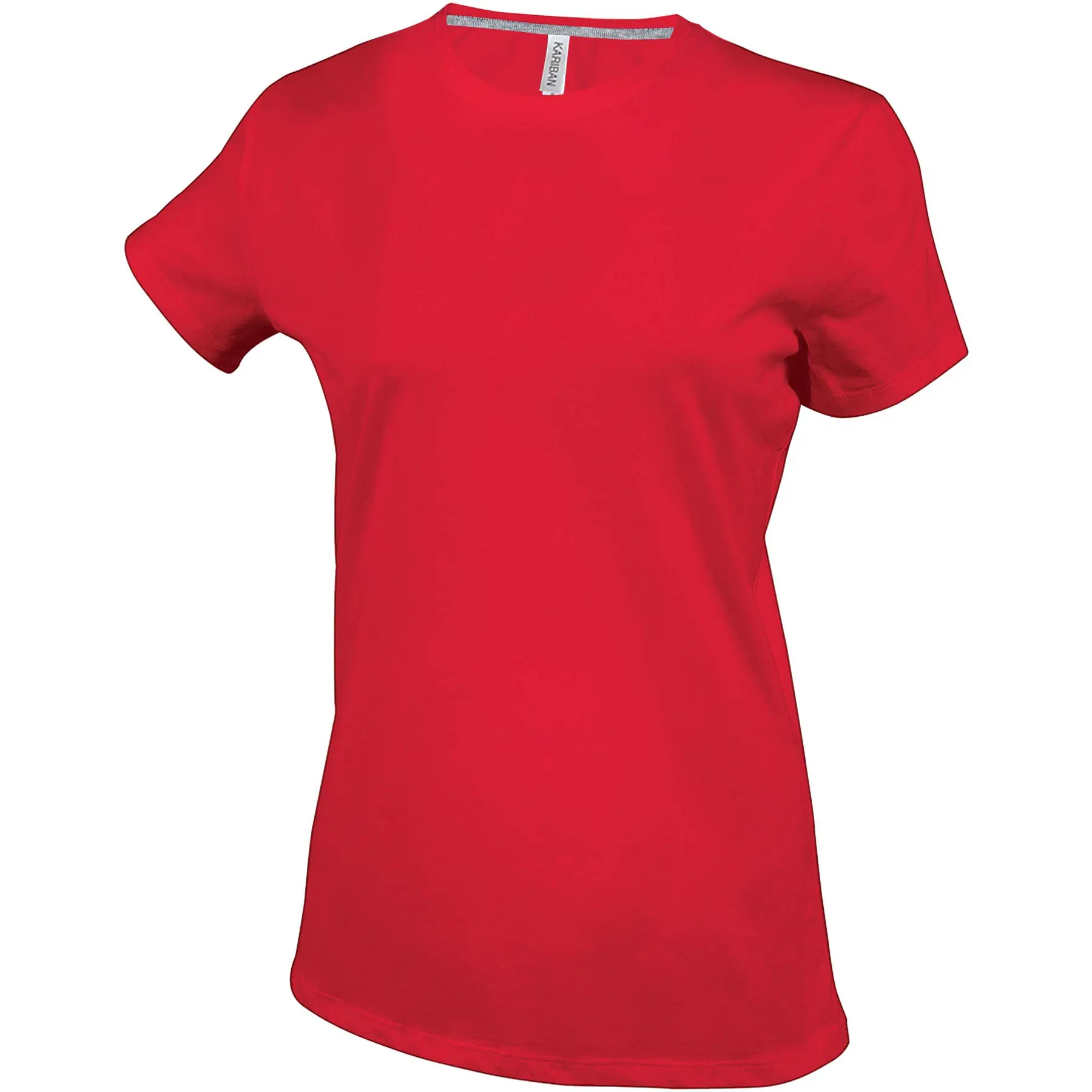 Kariban Women's Rouge T-Shirt Col Rond Côton