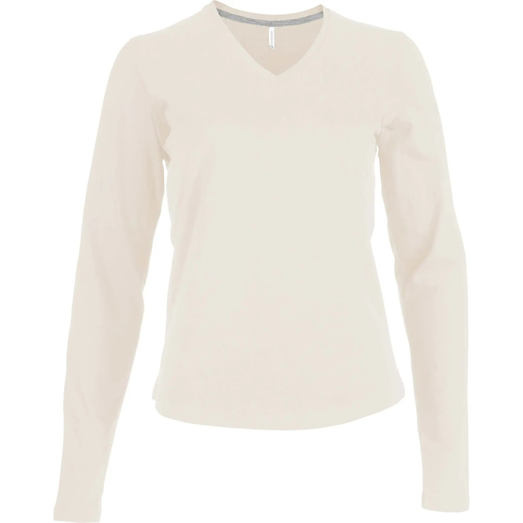 Langarm-T-Shirt Für Frauen Kariban Col V