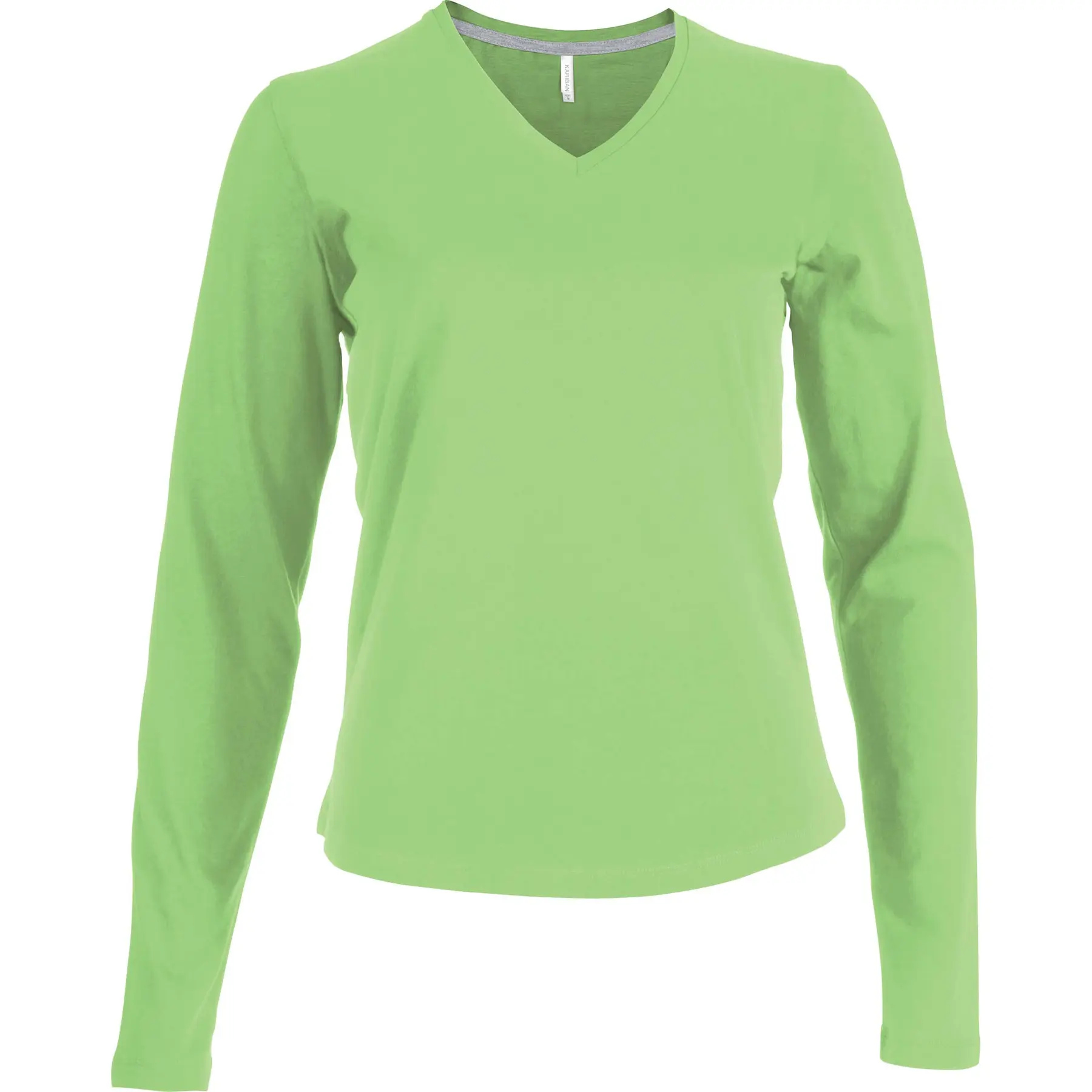 Langarm-T-Shirt Für Frauen Kariban Col V