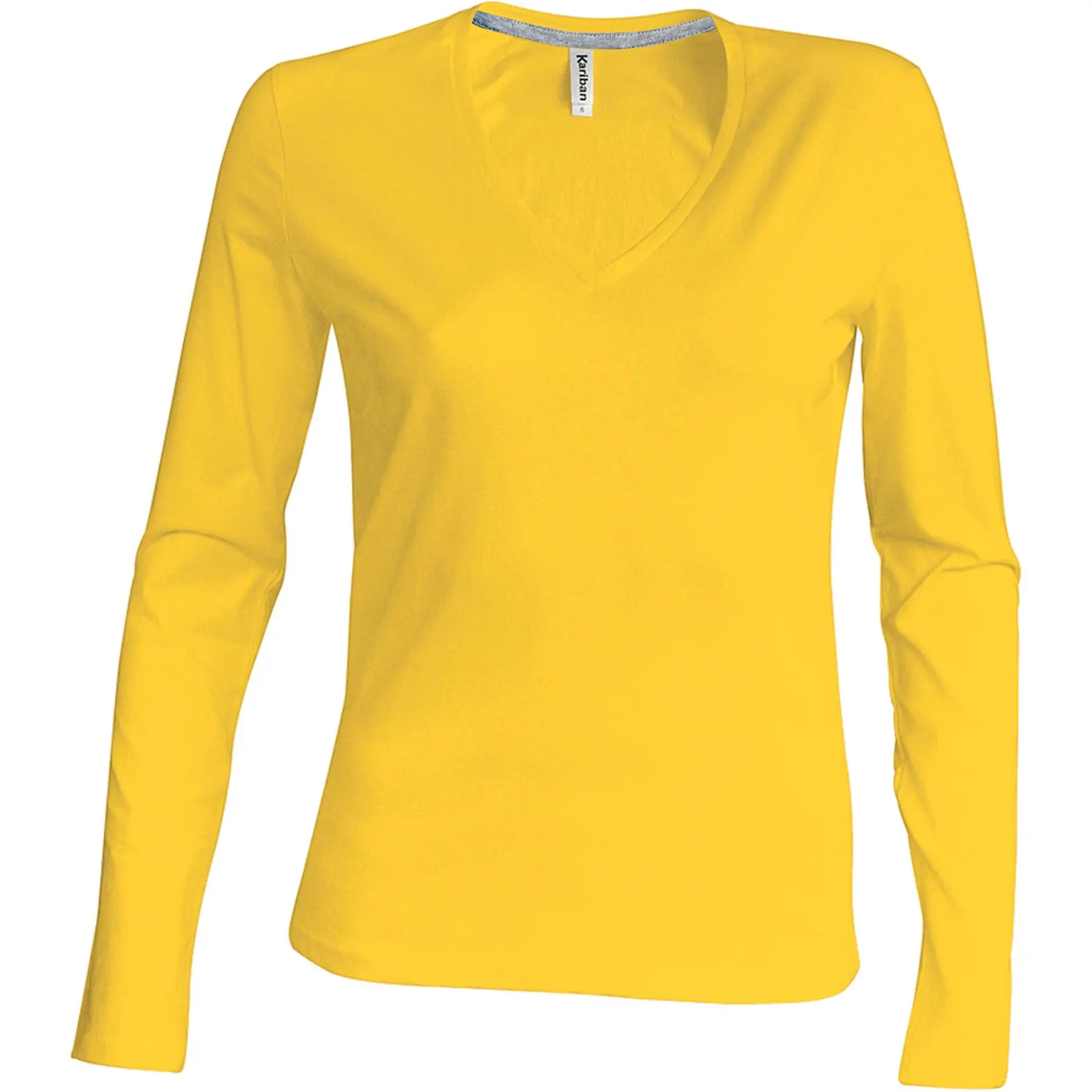 Langarm-T-Shirt Für Frauen Kariban Col V