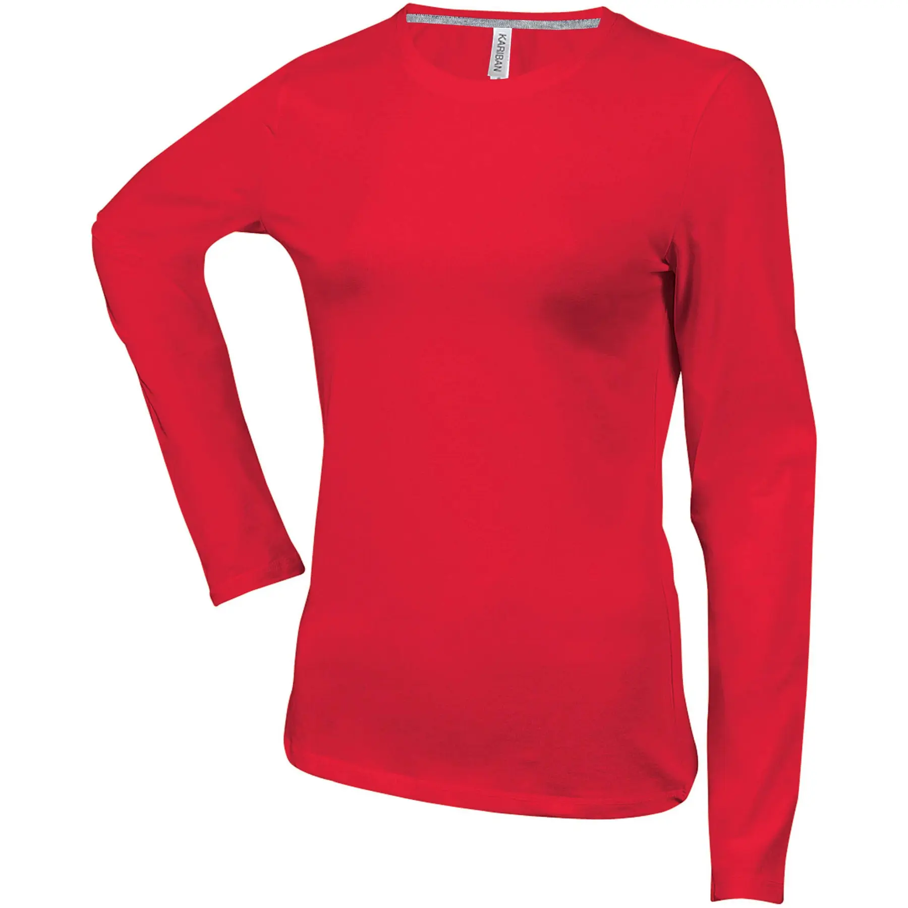 Langarm-T-Shirt Für Frauen Kariban Col Rond