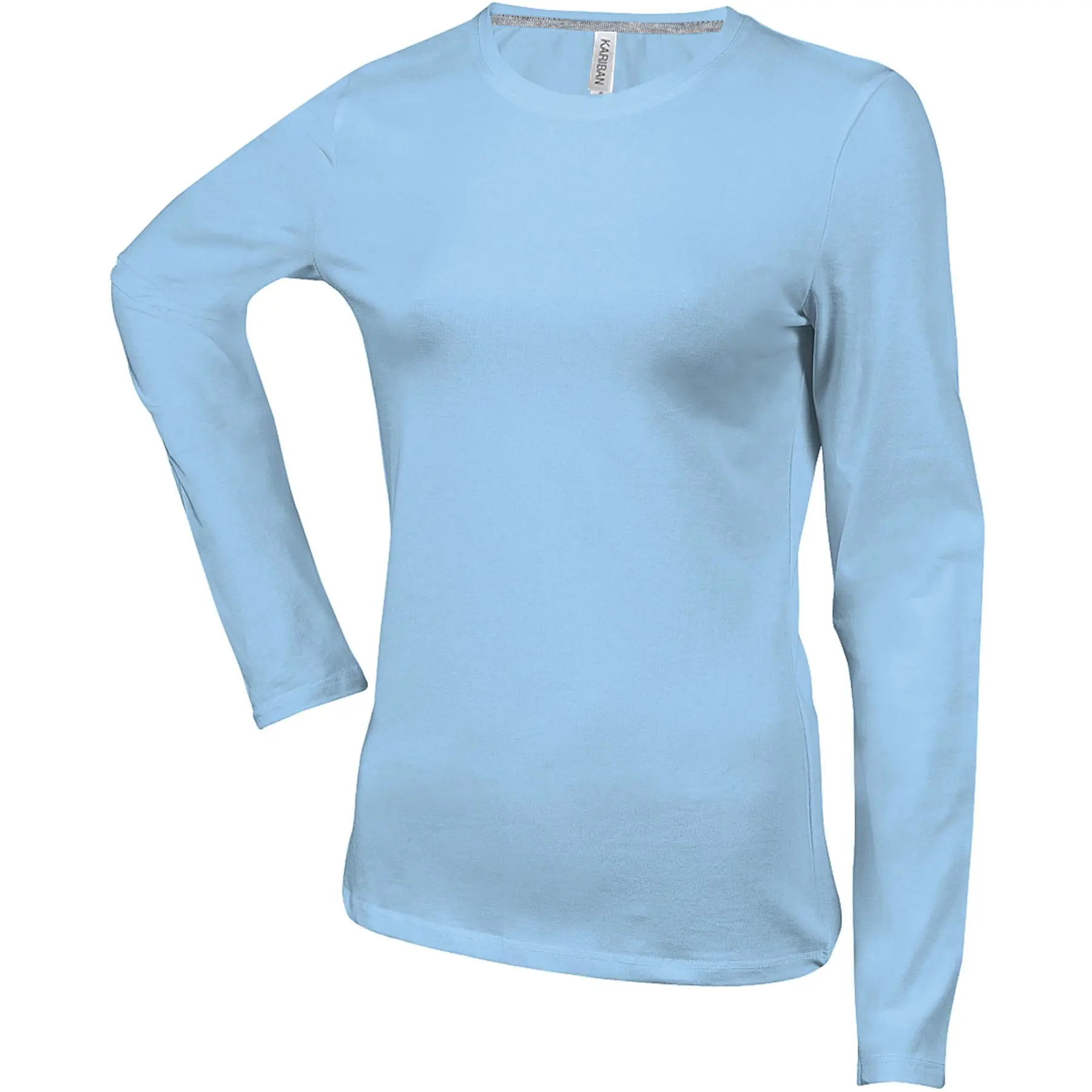Langarm-T-Shirt Für Frauen Kariban Col Rond