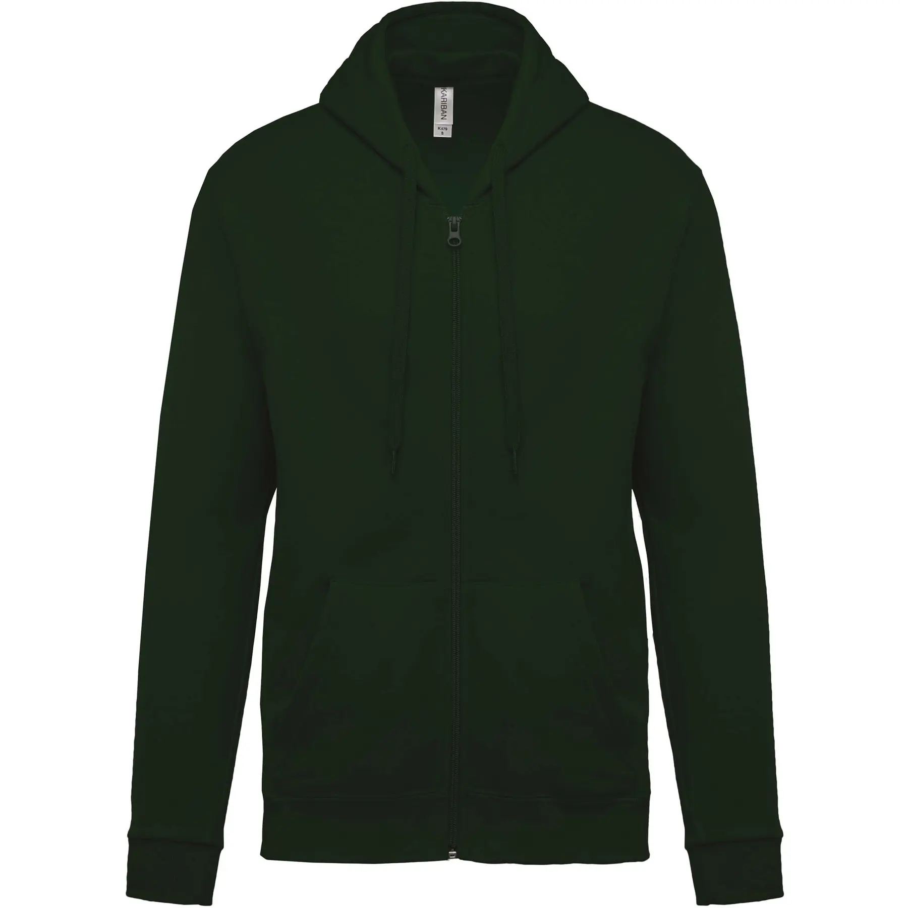 Kapuzensweatshirt mit Reißverschluss Kariban Molleton