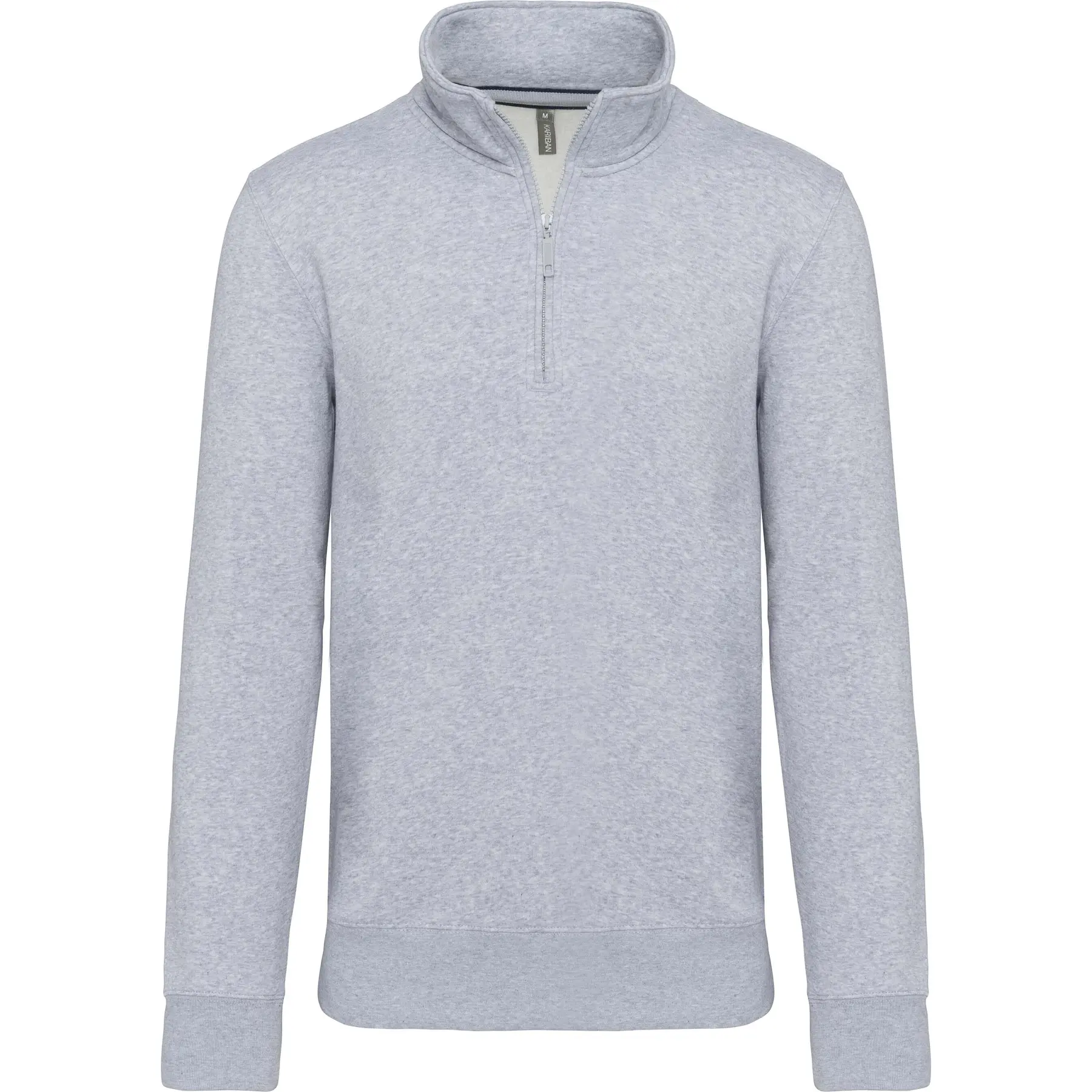 Sweatshirt aus Baumwolle Kariban Col Zippé