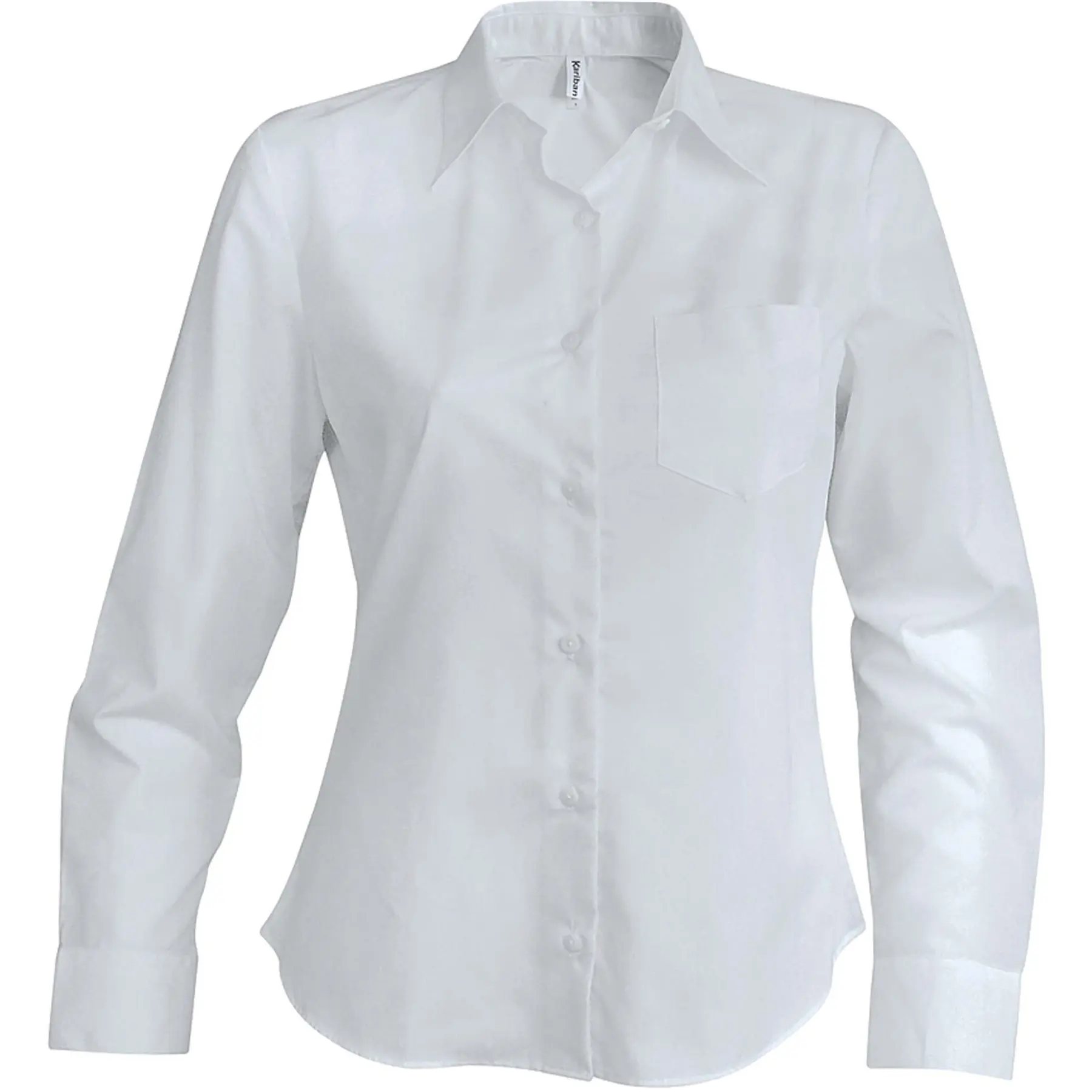 Langarmshirt für Frauen blanc Kariban blanc