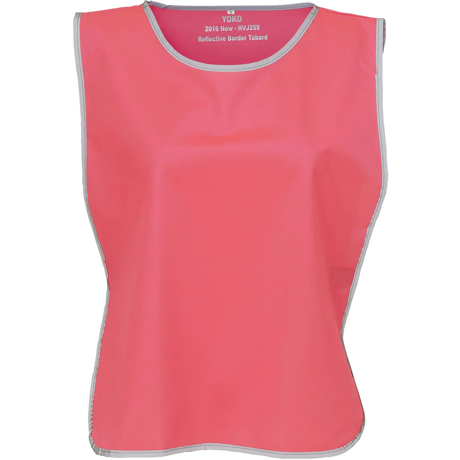 Yoko Chasuble à Bordure Réfléchissante , Rose, Taille S/M