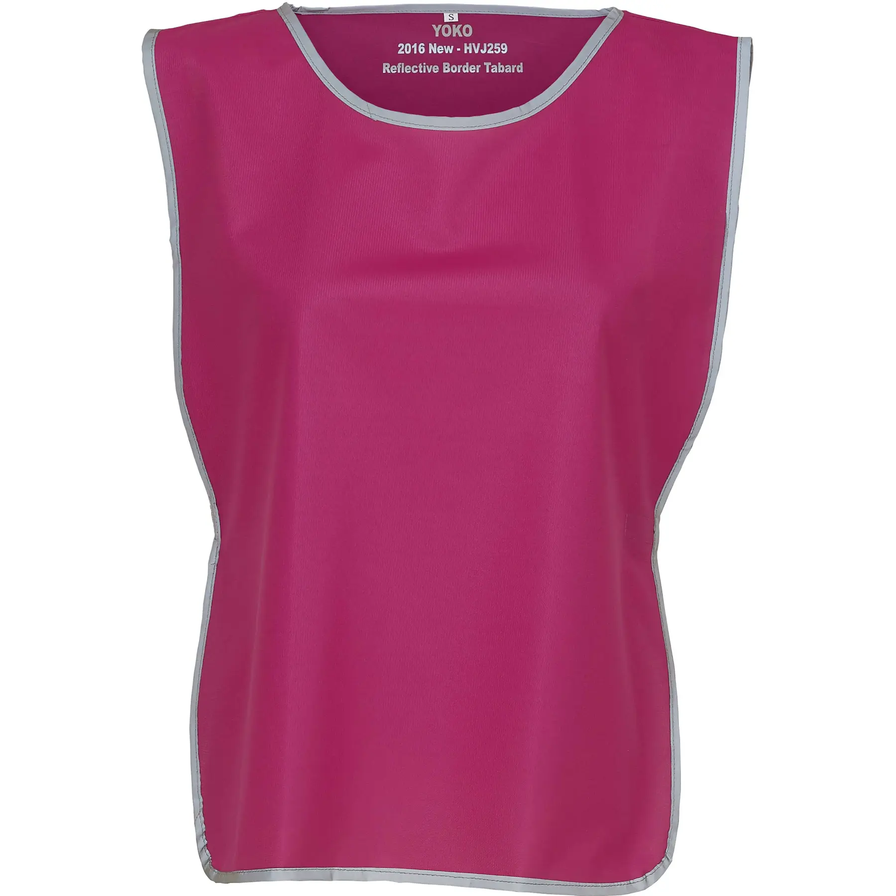 Yoko Chasuble à Bordure Réfléchissante , Rose, Taille S/M