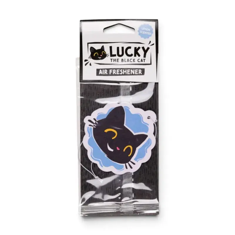 Puckator Unisex Kids Noir Lemon Air Freshener Lucky Le Chat
