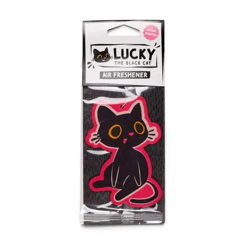Puckator Unisex Kids Noir Cherry Air Freshener Lucky Le Chat