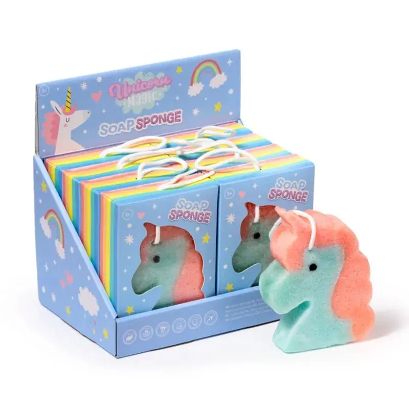Puckator Multicolore Unicorn-Shaped Sponge Soap Unicorn Magic