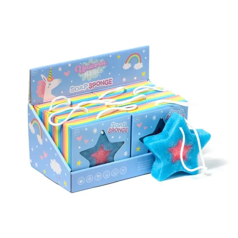 Puckator Bleu Unicorn Star Shape Sponge Soap Unicorn Magic