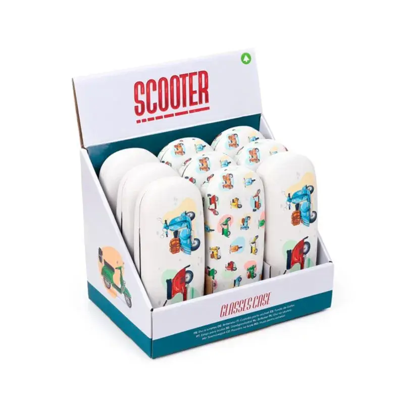 Puckator Unisex Blanc Glasses Case Scooter