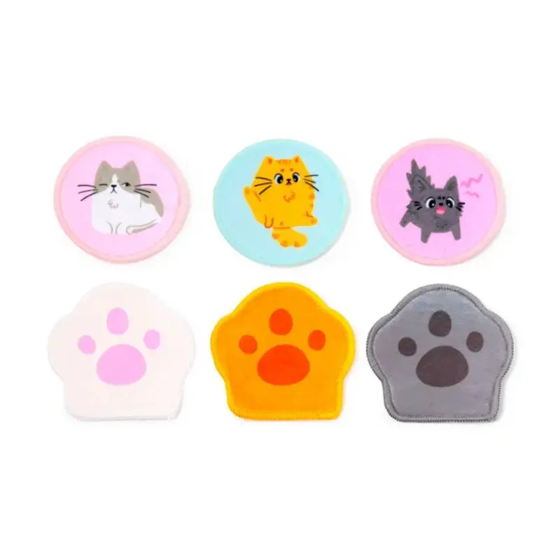 Puckator Unisex Multicolore Reusable Makeup Removing Discs Beans & Co (X6)