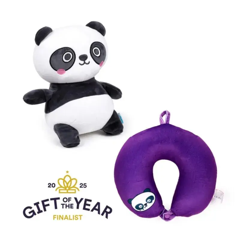 Puckator Unisex Blanc Travel Cushion Susu Le Panda Adoramals Swapseazzz