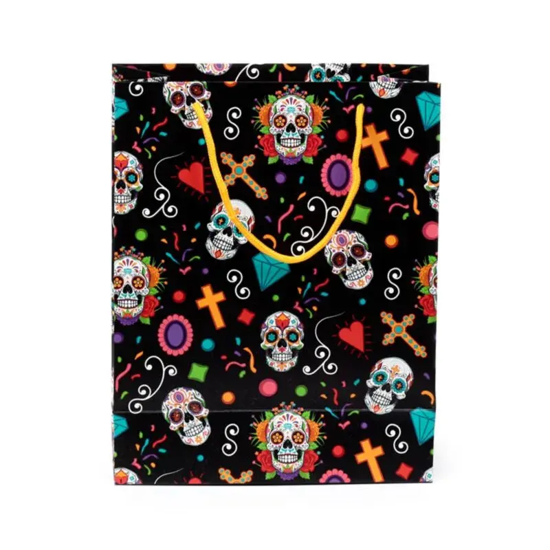 Puckator Unisex Noir Large Gift Bag Day Of The Dead