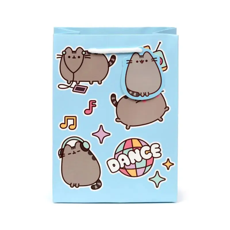 Puckator Unisex Bleu Medium Heart Cat Gift Bag Pusheen