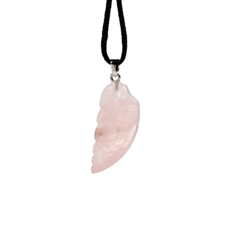 Puckator Unisex Blanc Angel Wing Gemstone Pendant