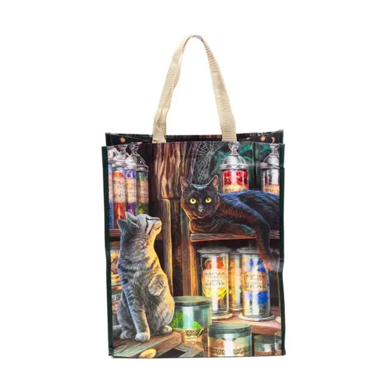 Puckator Unisex Noir Magic Boutique Cat Tote Bag Lisa Parker