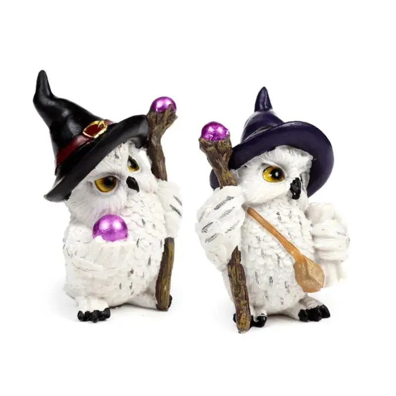 Puckator Blanc Magical Owl Figurine On A Journey