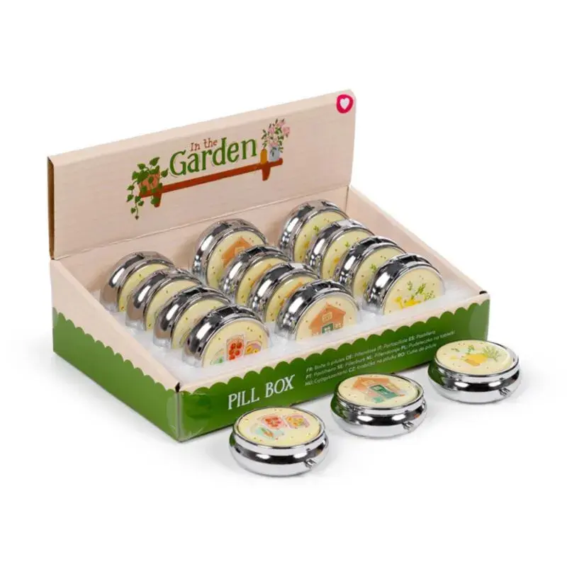 Puckator Unisex Beige Pill Box In The Garden