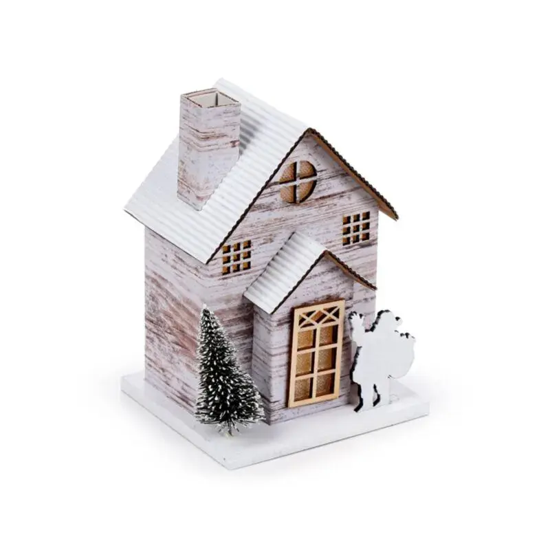 Puckator Argenté Led Birch Christmas House
