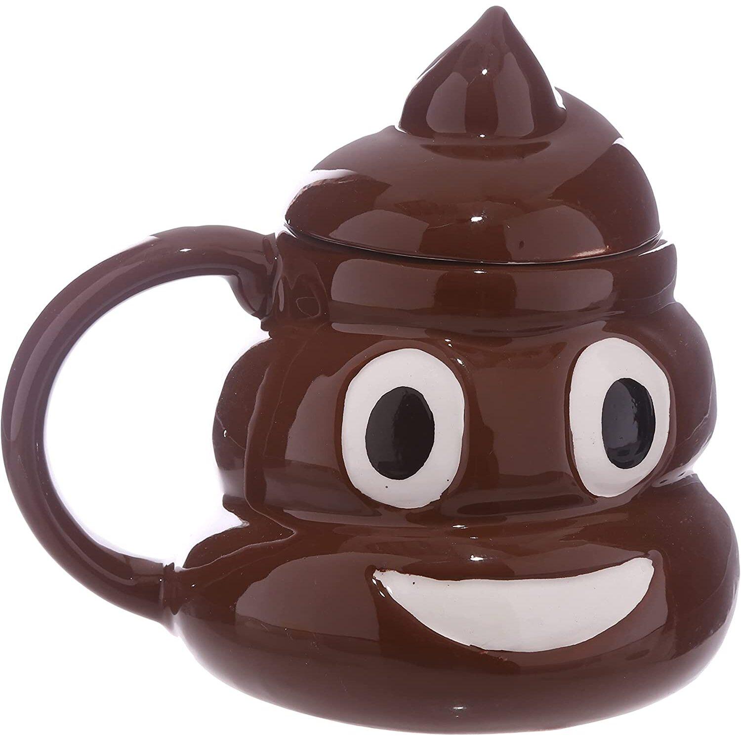 5055071715167 - Emotive poop Tasse mit Deckel Puckator