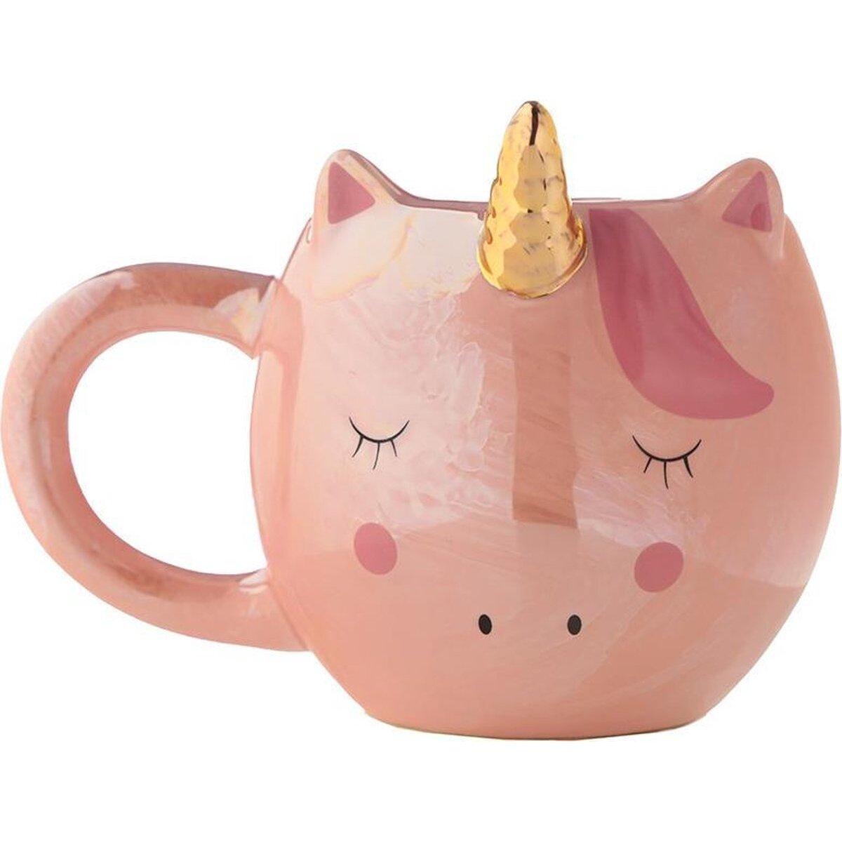 5055071732812 - Keramikbecher new enchanted rainbows Einhornform Puckator