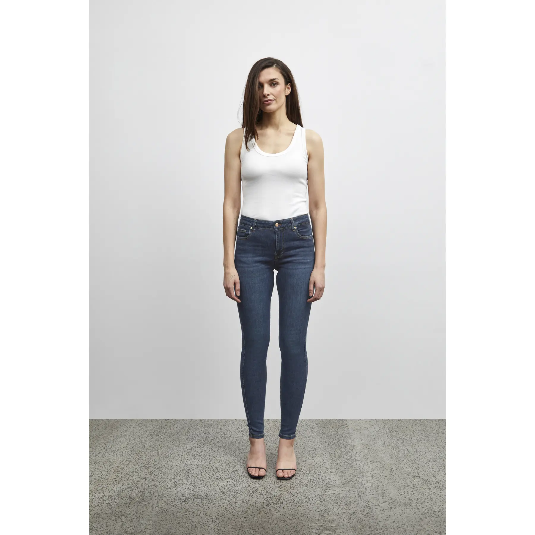 5715297247551 - Jeans mit hoher Taille Damen Emmelina Skinny