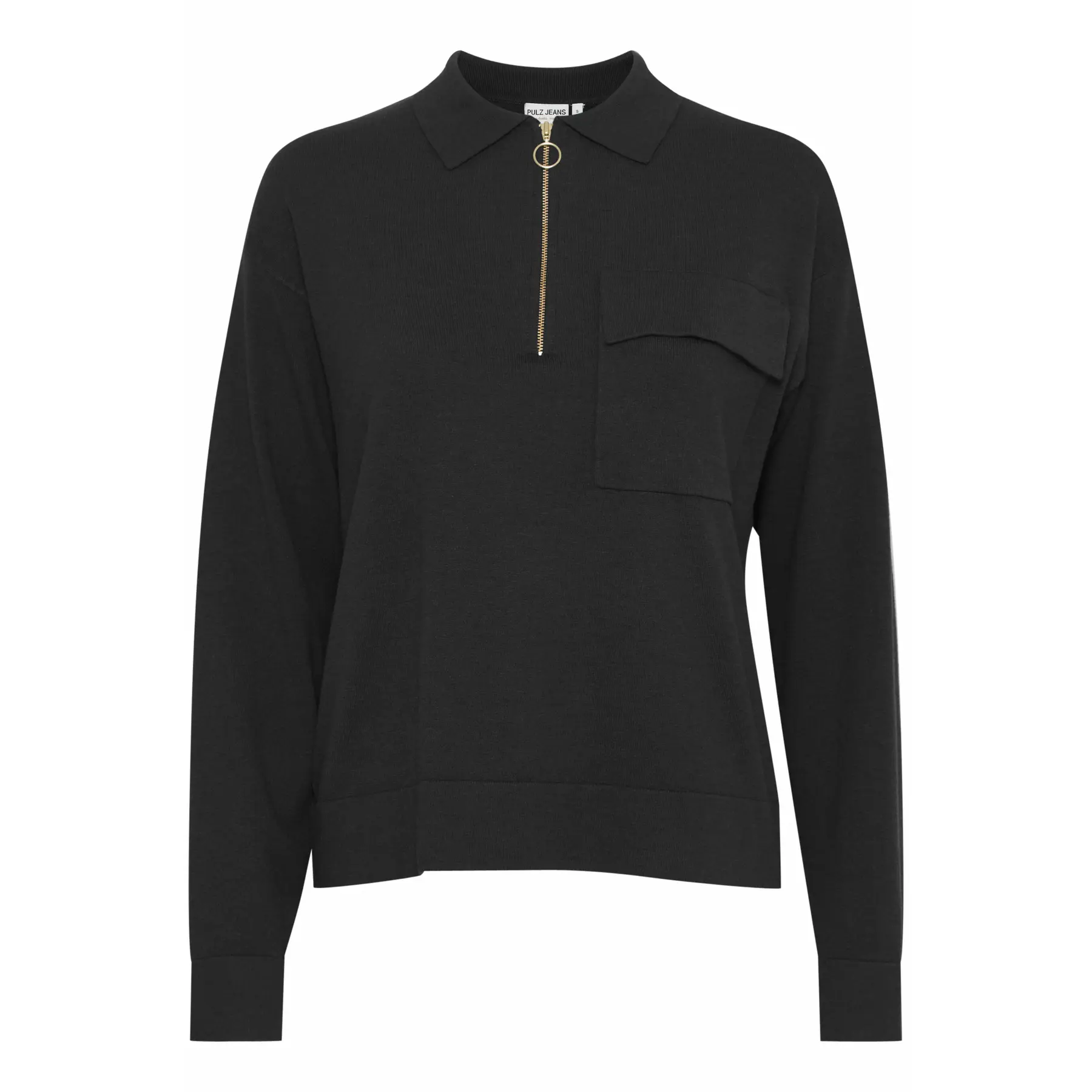 5715297775757 - Damen Polo-Pullover mit Reißverschluss Sara