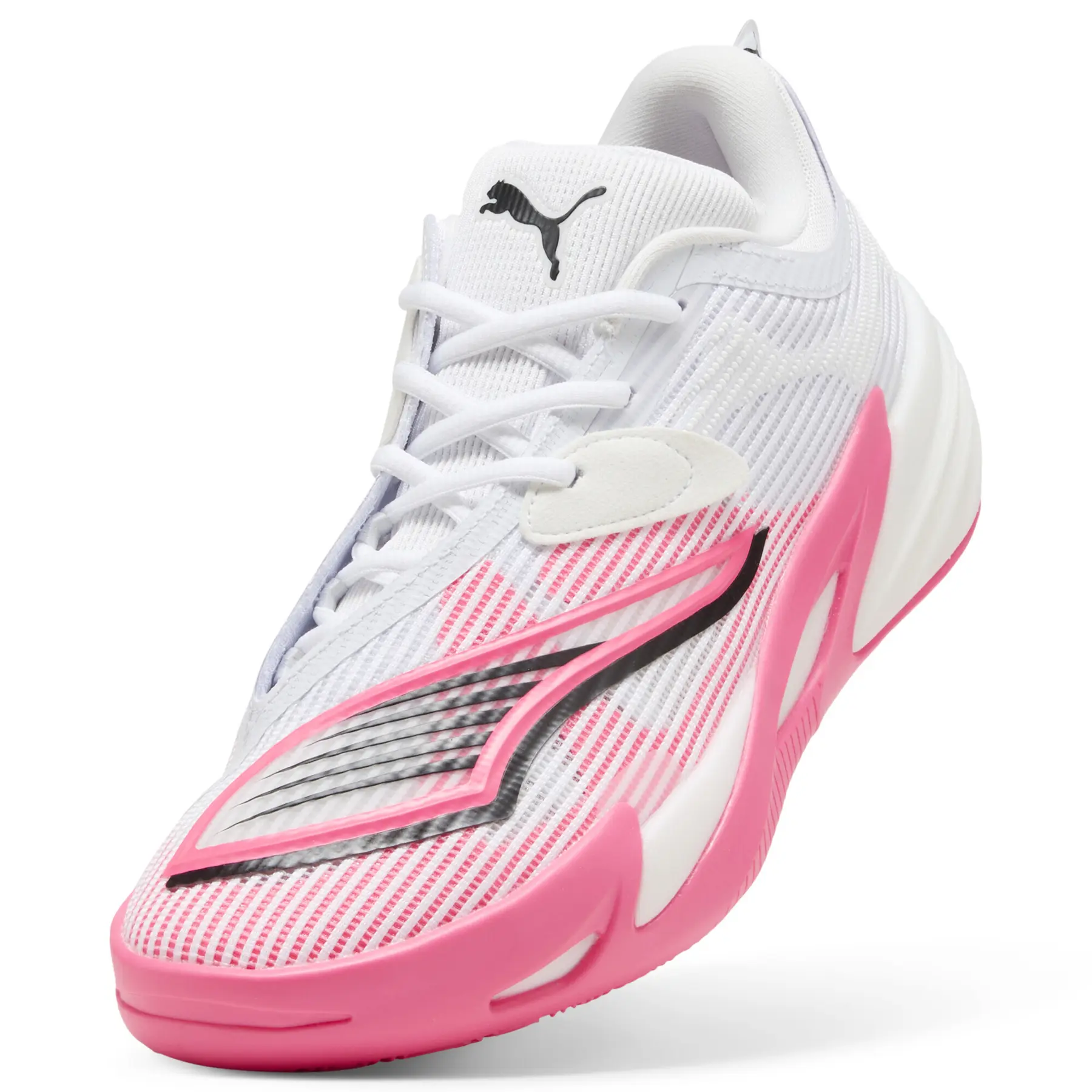 (新品)Puma スポーツシューズ ホワイト/ピンク Basketball shoes Puma All-Pro Nitro 2 | Basket-Center