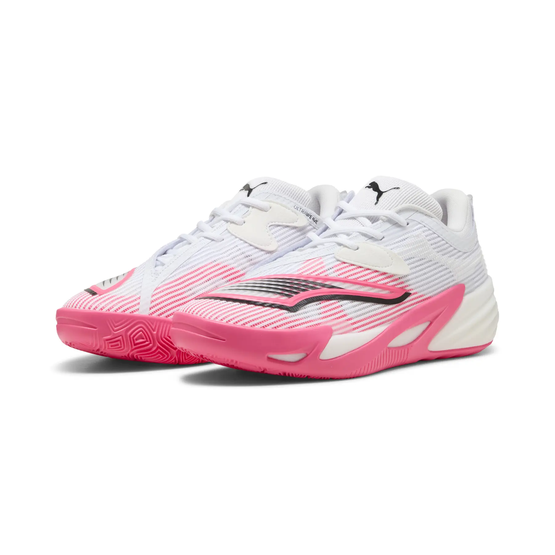 (新品)Puma スポーツシューズ ホワイト/ピンク Basketball shoes Puma All-Pro Nitro 2 | Basket-Center