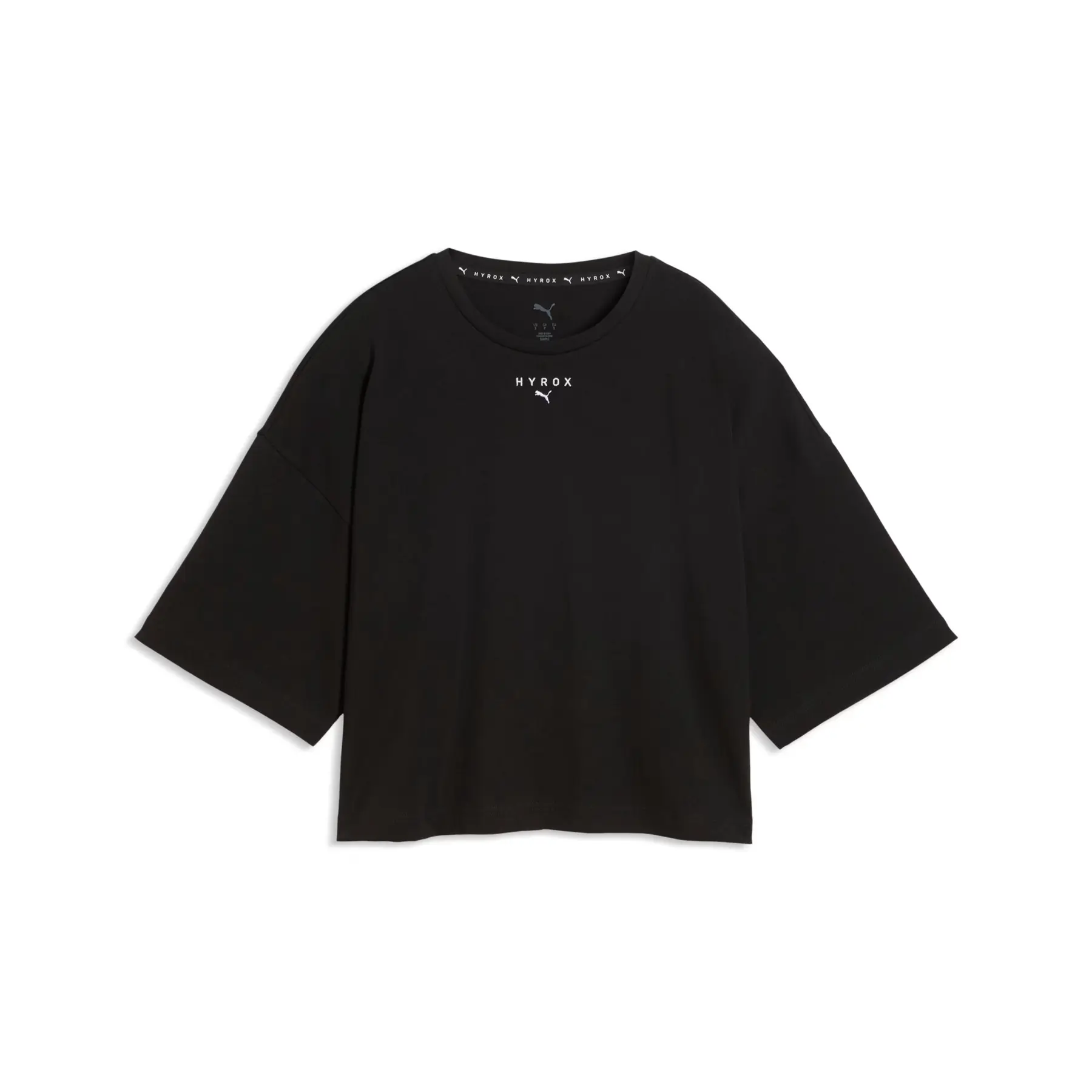 Puma Women's Noir Cropped T-Shirt X Hyrox