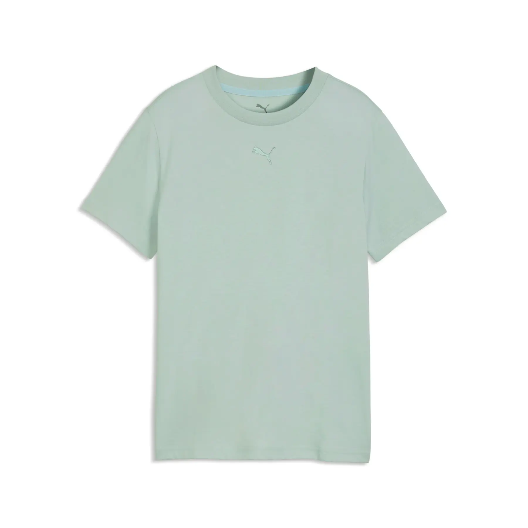 PUMA T-shirt Kinderen ESS Centered Cat Logo Tee Mintgroen - Maat 116