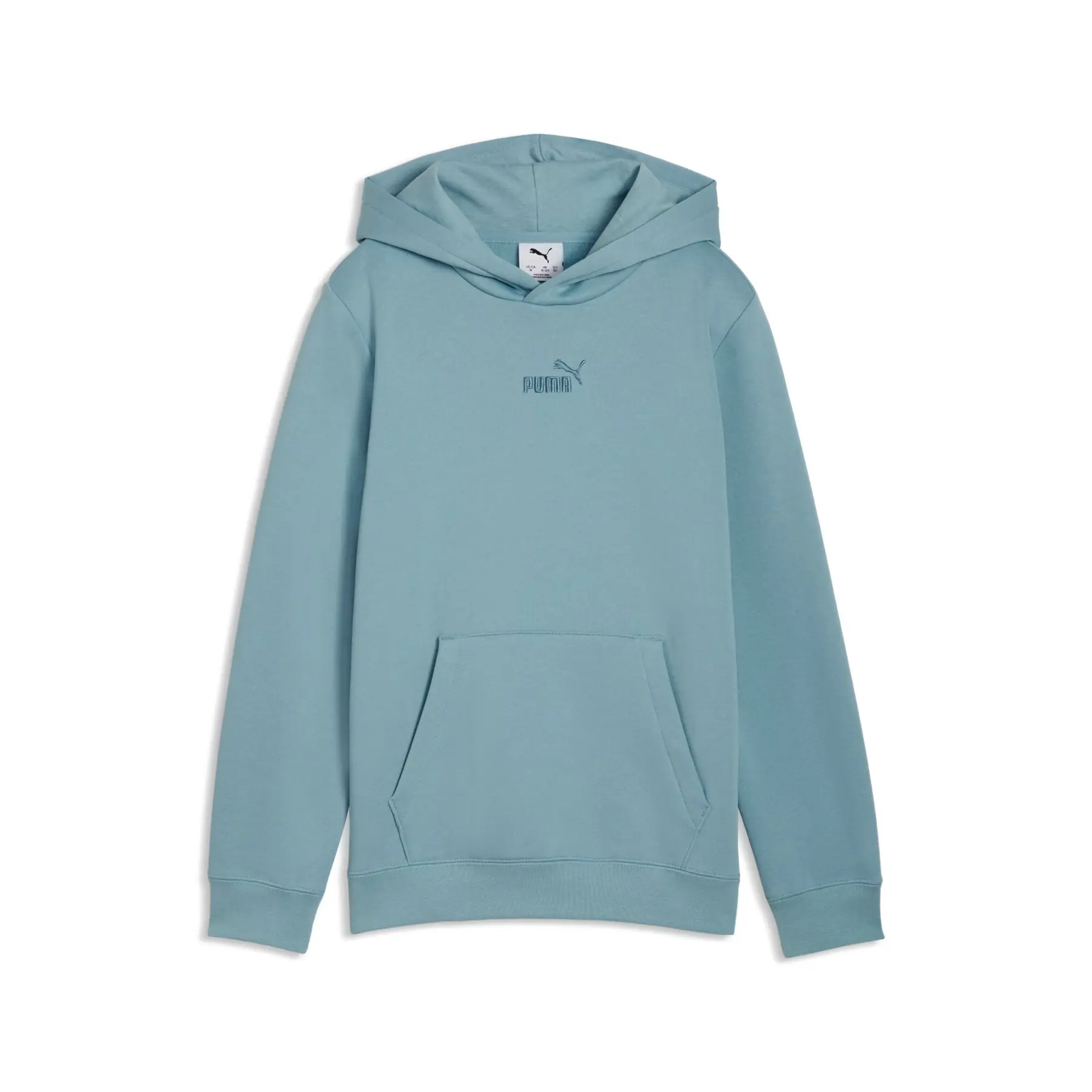 Puma Boys Bleu Child Hoodie Ess Small No.1 Logo
