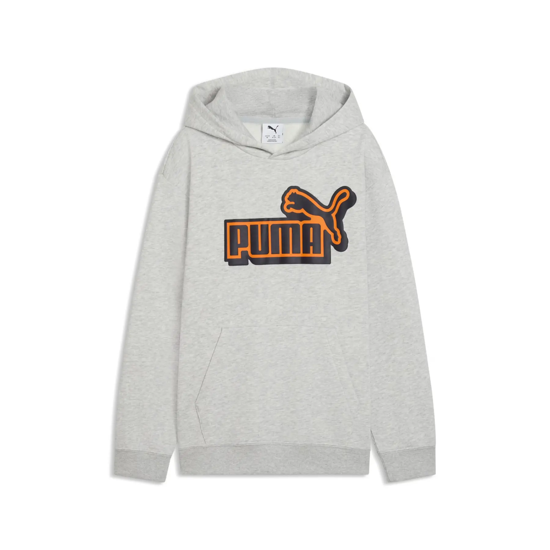 Puma Men's Gris Child Hoodie Ess Logo