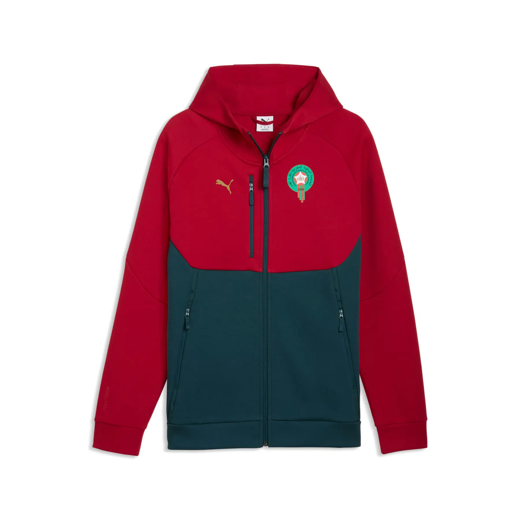 Marokkanischer Kapuzenzipper-Sweatshirt Tech