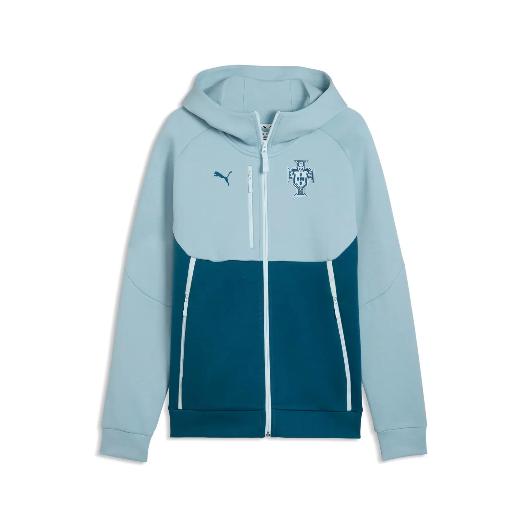 Puma Men's Bleu Portugal Zip-Up Hoodie Tech Coupe Du Monde 2026