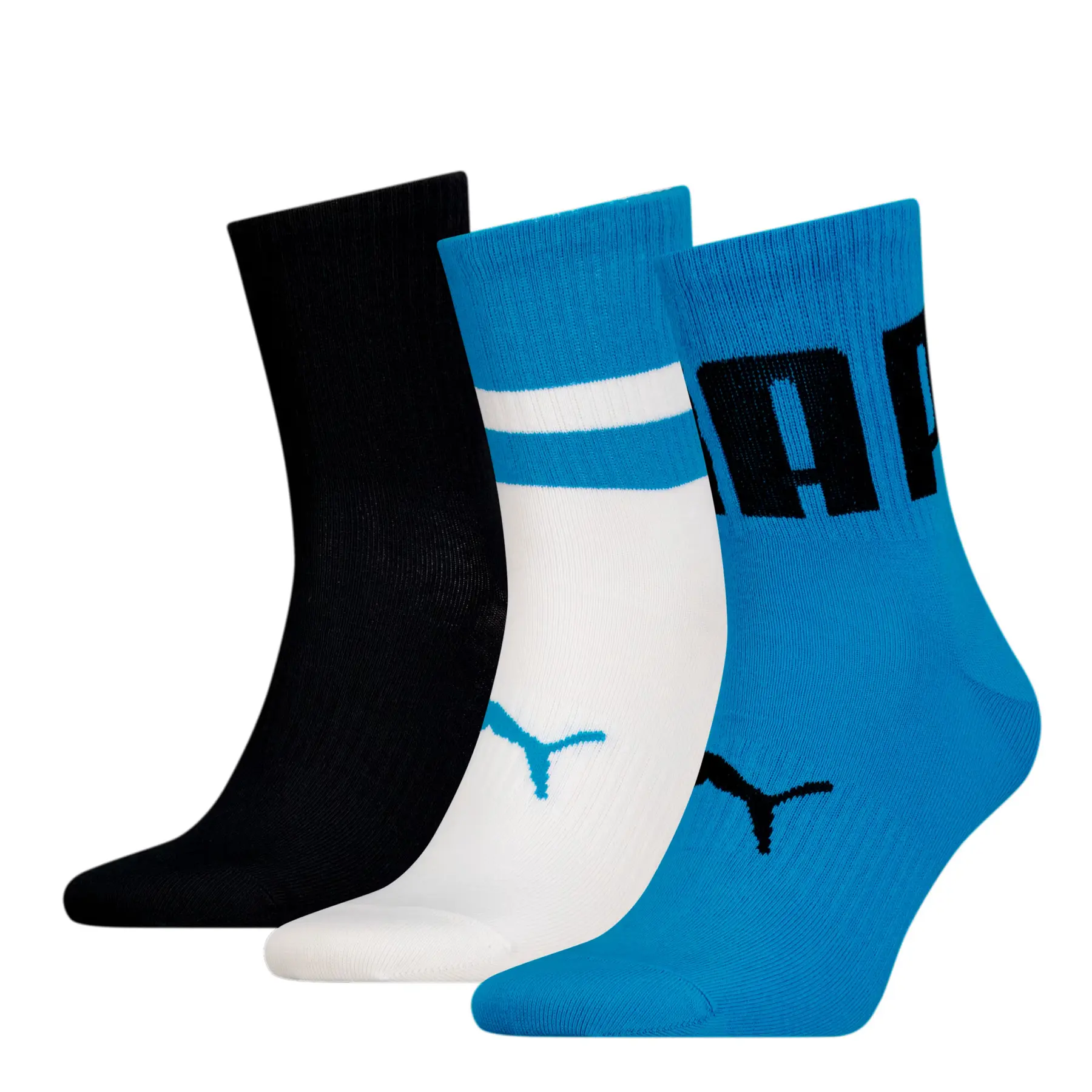 Puma Big Logo Korte Sokken 3 Eenheden Veelkleurig EU 39-42 Man