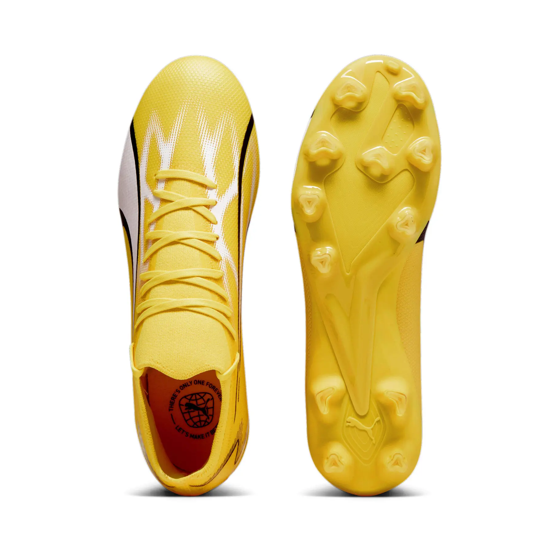 PUMA サッカーシューズ ホワイト/イエロー Football boots Puma Ultra Match FG/AG - Voltage Pack | Foot-Store