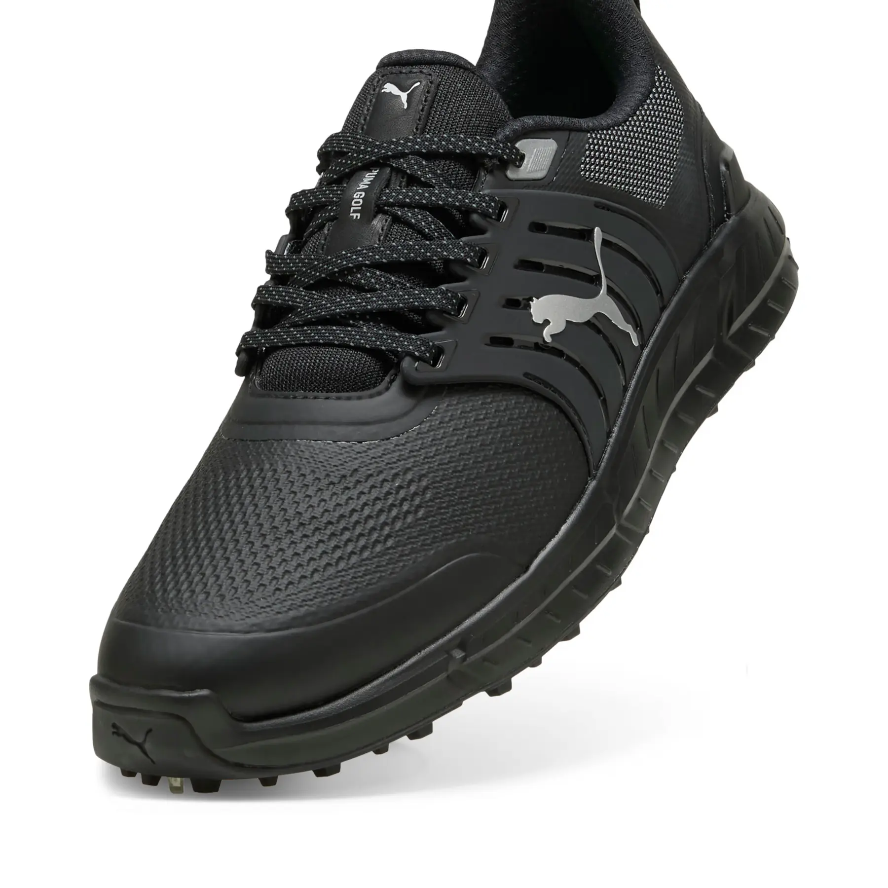 Puma Ignite Black Golf Shoes (Free Reversible Puma Belt) Boy main image 4