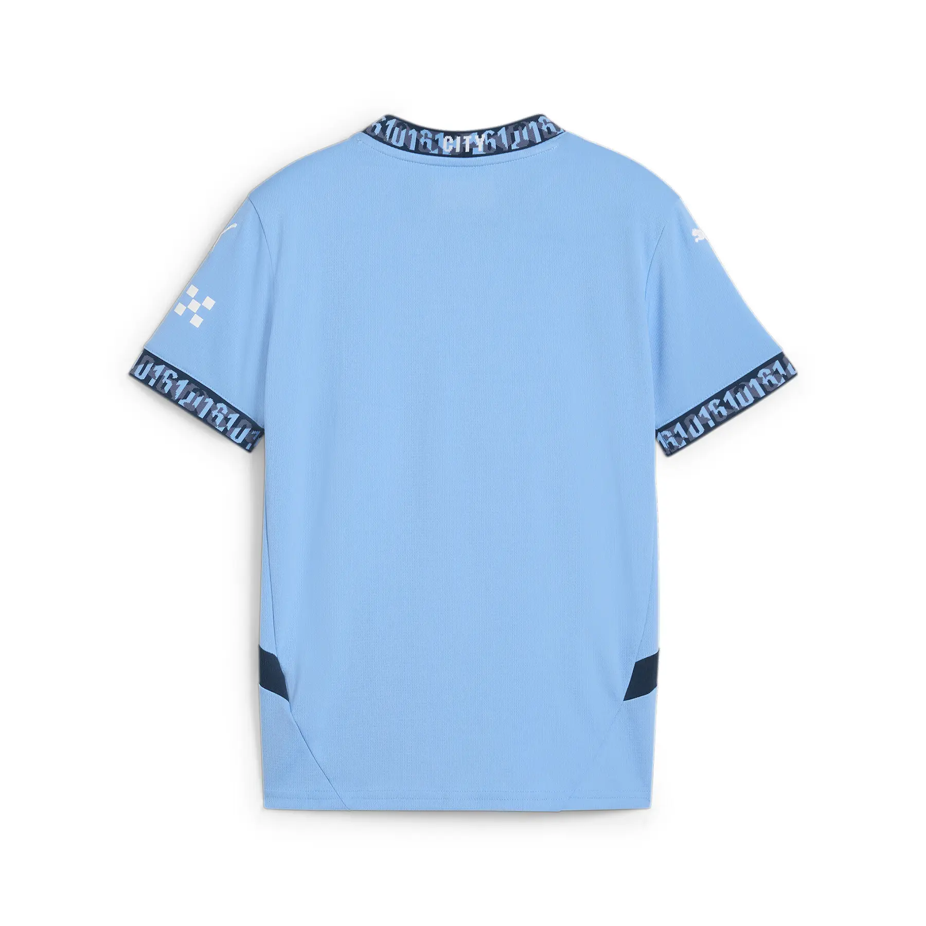 Maillot Extérieur Enfant Manchester City 2024/25 – Jaune Fluo & Marine Rétro, Édition 25 Ans Finales Playoffs !