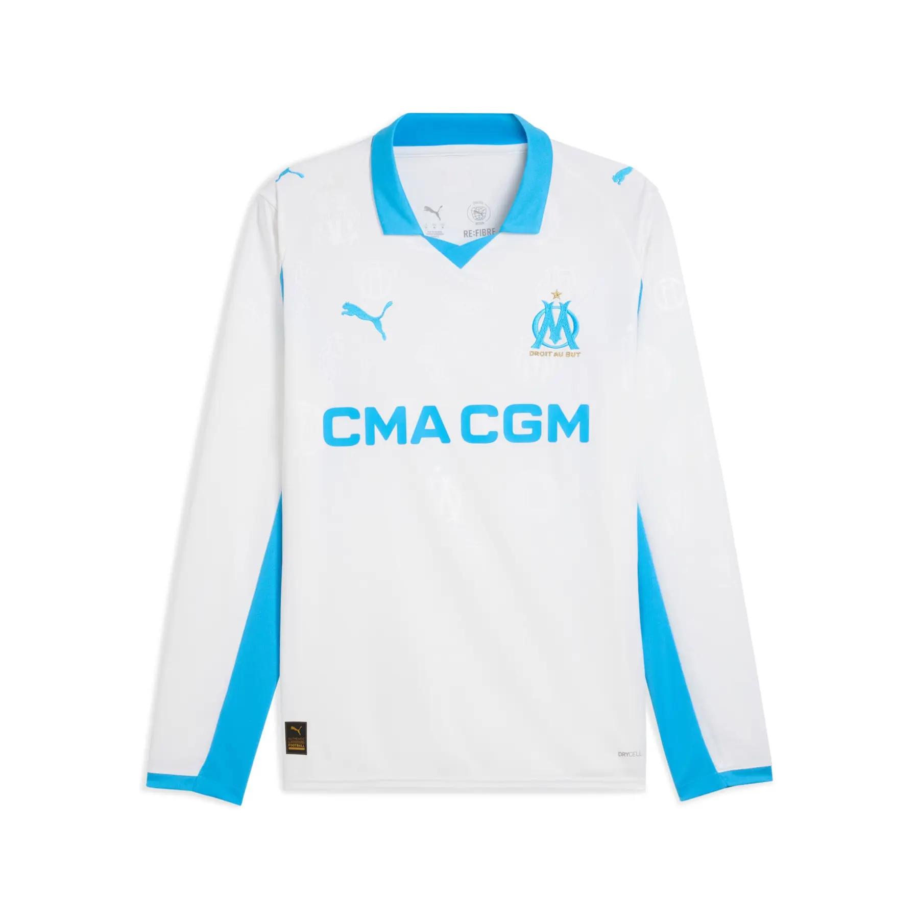 Heimtrikot mit langen Ärmeln OM 2025/26 - Blanc - male - Size: L
