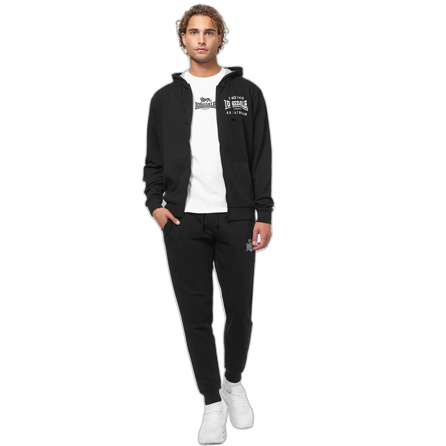 4255581502467 - Herren Kapuzensweatjacke mit Reißverschluss normale Passform LINTMILL