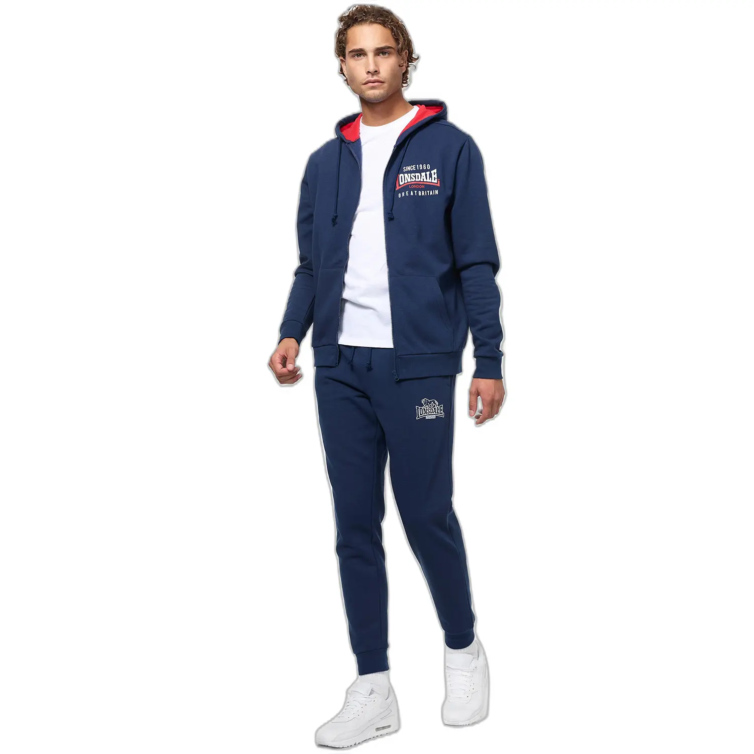 4255581502542 - Herren Kapuzensweatjacke mit Reißverschluss normale Passform LINTMILL