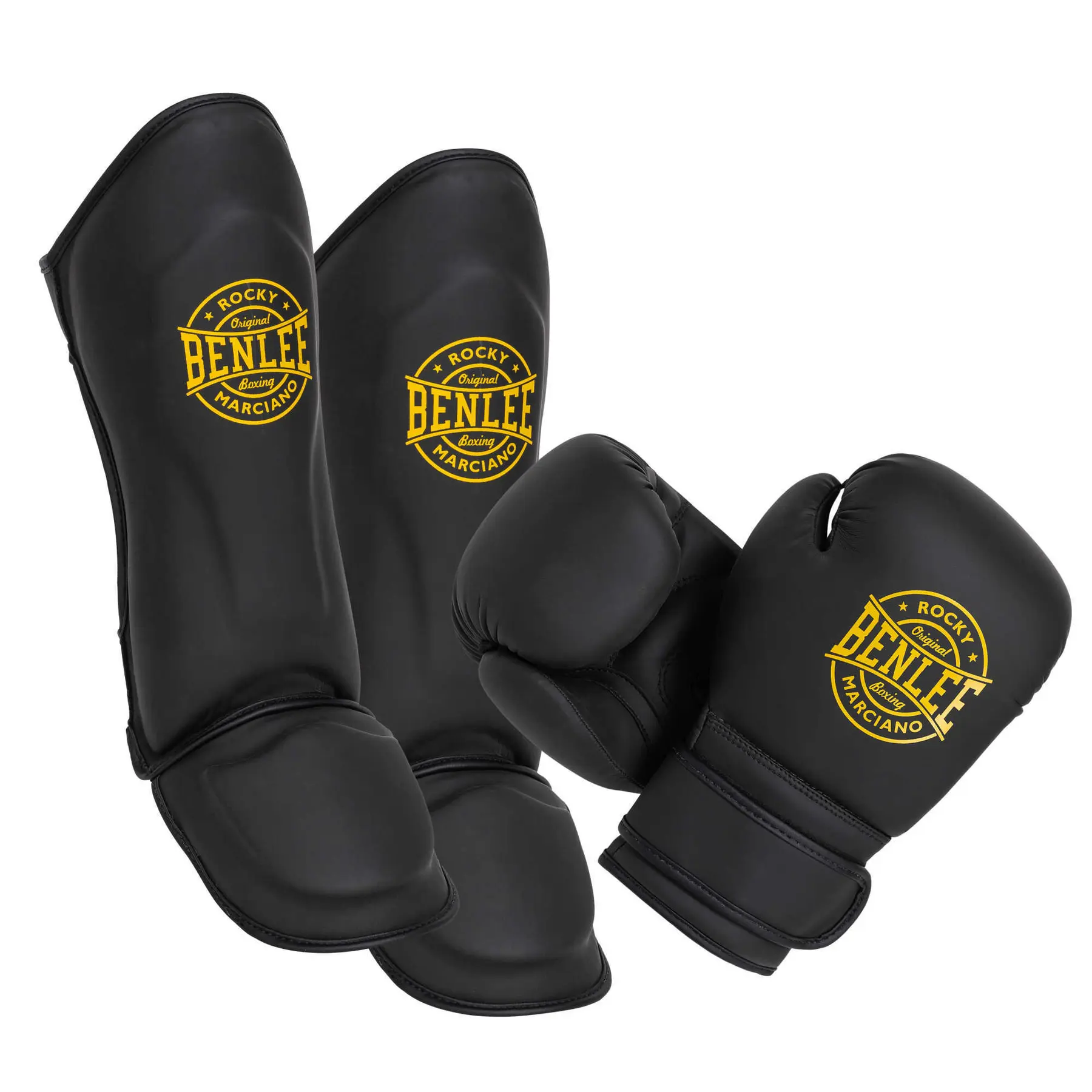 Boxhandschuhe und Schienbeinschoner für Kinder Benlee Chakar
