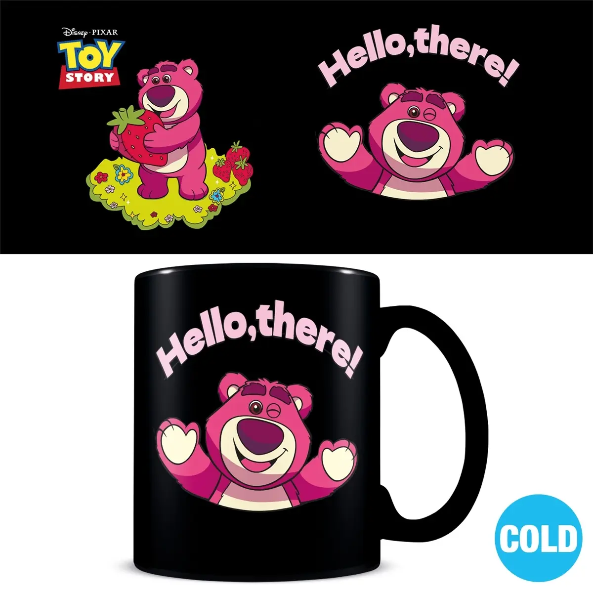 Thermoreaktiver Becher Kind Pyramid Toy Story (Lotso Fraises)