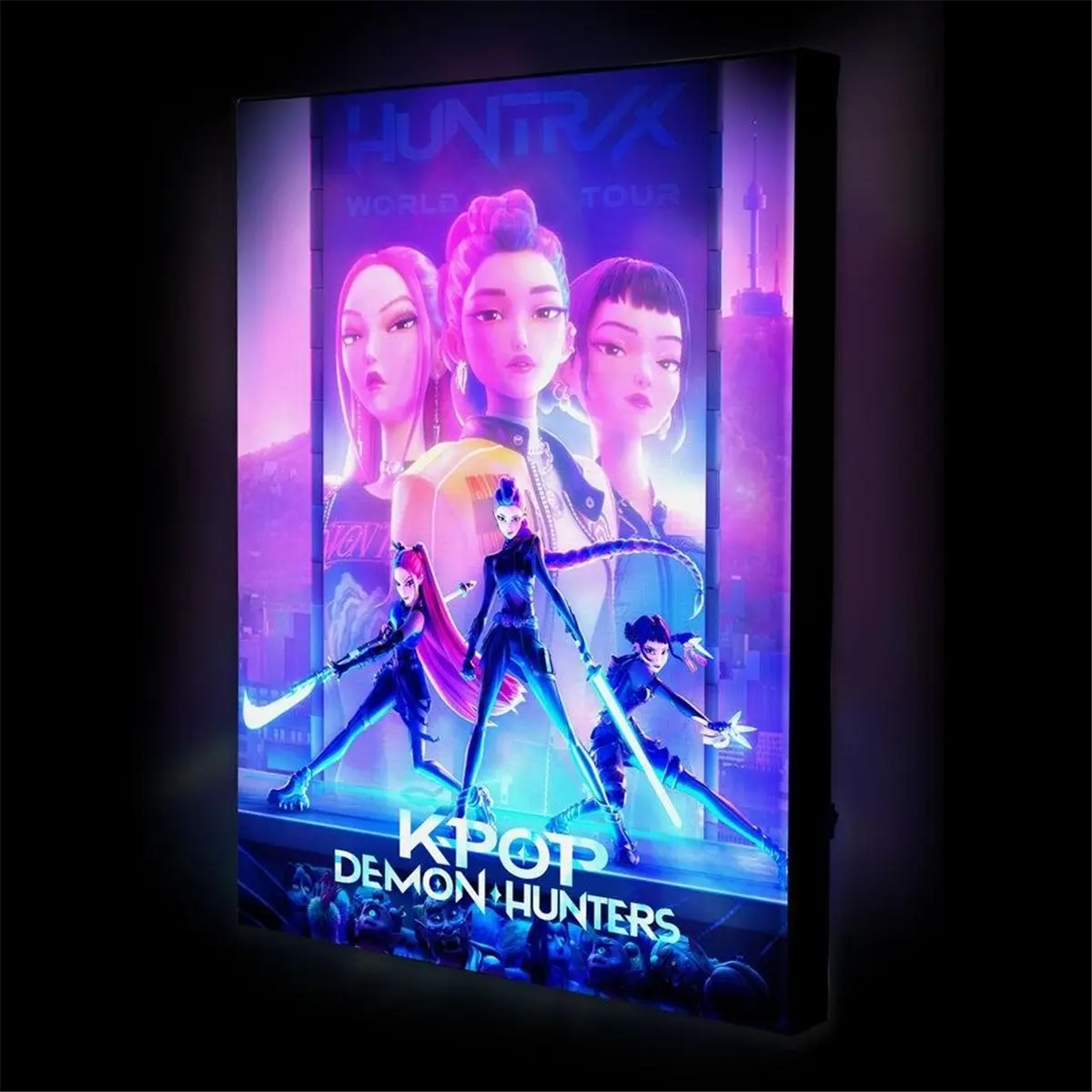 Pyramid Noir Backlit Wall Decoration K-Pop Demon Hunters