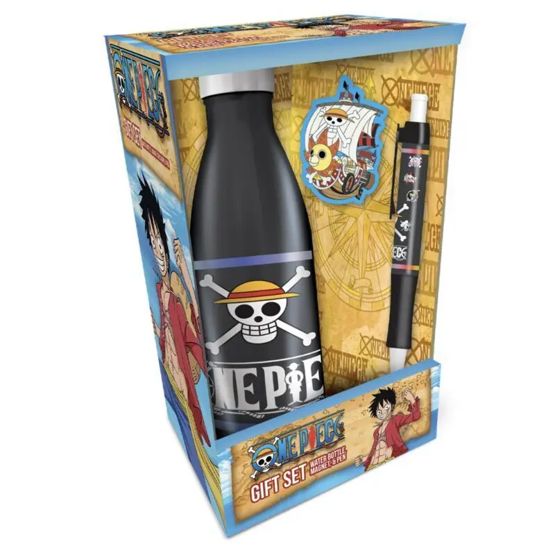 Bottle, wallet, and pen Pyramid One piece