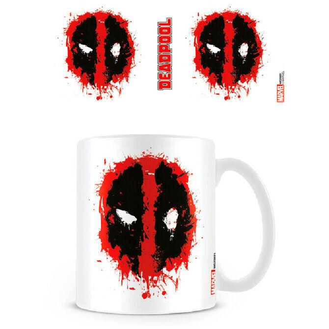 5050574238212 - Splatter Tasse weiß schwarz rot 5050574238212 - Splatter Tasse weiß schwarz rot
